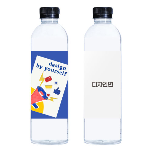 레이블워터 500mL 라벨인쇄 생수